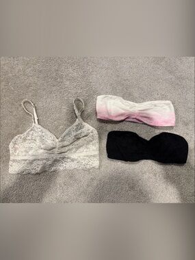 Set of 3 Victoria’s Secret PINK bralettes size y